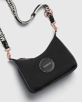 $118 • Buy MIMCO Crescent Serenity Cross Body Bag Black  • Brandnew With Tag 
