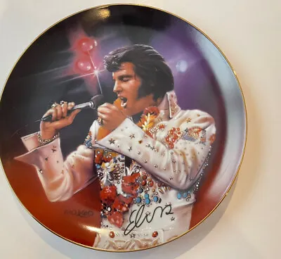 Elvis Presley Remembering Elvis Collectors Plate The King By Nate Giorgio • $50