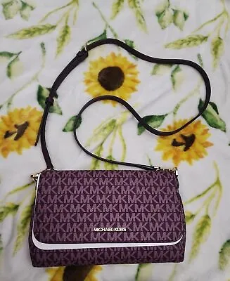 Michael Kors Medium Logo Convertible Crossbody Bordeaux NWOT • $142