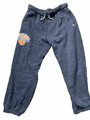 Homage New York Knicks Jogger Gray Sweatpants NBA Retro Basketball Medium VTG • $19.99