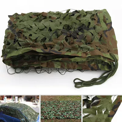 Camouflage Netting Camo Net Cover Hunting Army Shooting Camping Truck Hide▁Cover • £11.75