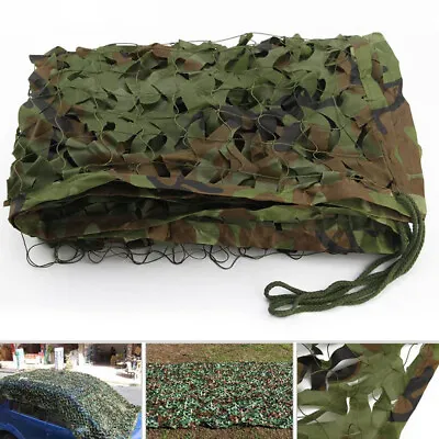 Heavy Duty Army Camouflage Net Camo Netting Covers Hiding Outdoor Woodland · • £9.59