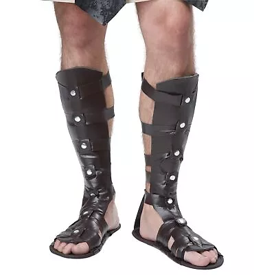 Gladiator Herculas Spartan Roman Greek Warrior Mens Costume Sandals Shoes • $41.37