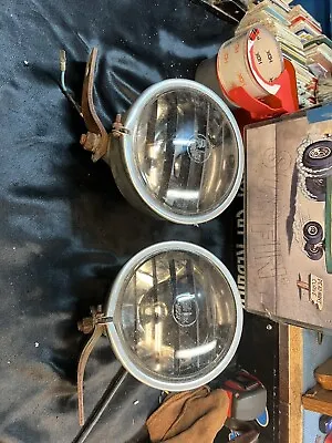 TWO Vintage Pair Of Spot Lights Fire Truck Police Hot Rod Lowrider Custom LIGHTS • $100