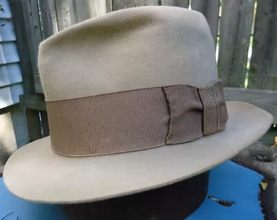 RARE: Vintage 1920s Stetson Beaver Felt  The Avenue  Fedora Hat Size 7 • $150