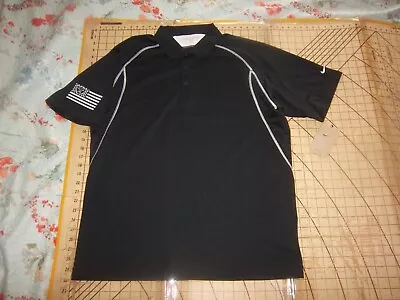 Mens Large Black Nike Golf Raiders Adorned Polo Shirt - Nwt • $28