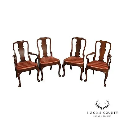 Queen Anne Style Set Of Four Mahogany Dining Chairs • $965