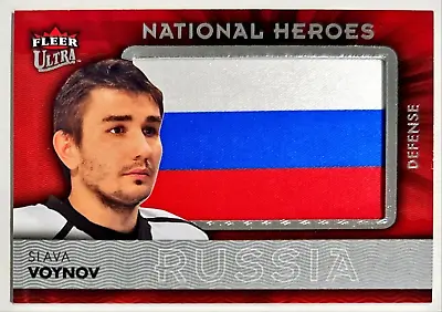 2014-15 UD Fleer Ultra Slava Voynov National Heroes Jumbo Flag Patch Russia • $5.99