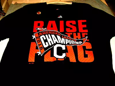 Cleveland Indians 2016  AL Champions RAISE THE FLAG  T-Shirt MEN  2XL  NEW  • $9.75