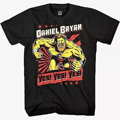 WWE Daniel Bryan Shirt - Yes Yes Yes Superstar Tee - Size XL Boys • £12.87