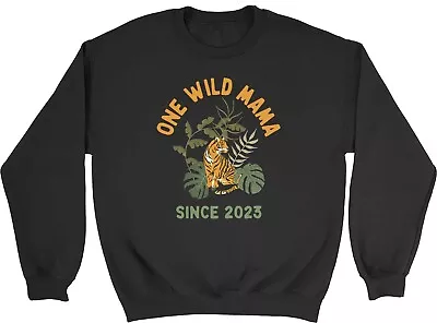 Personalised Mum Mummy Gift Sweatshirt Mens Womens Wild Mama Since Jumper • $19.88