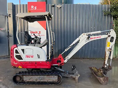 TAKEUCHI TB216 Y2015 1.8t EXPANDABLE TRACKS Mini Excavator / Digger £9450+VAT • £11340