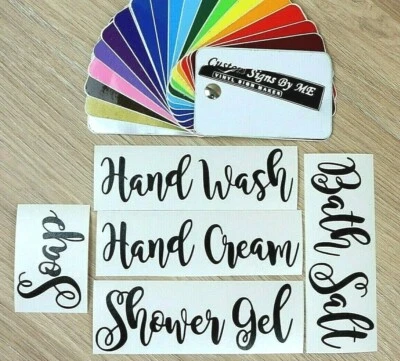 £2.18 • Buy Personalised Stickers Soap Bath Salt Shower Gel Hand Cream Hand Wash Label Decal