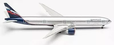 New! Herpa 526364-002 Aeroflot Boeing 777-300ER Reg. VQ-BFL - 1:500 Diecast • $49.41