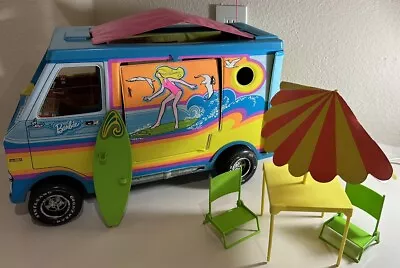 Vintage 1973 Barbie’s Beach Bus Mattel #7805 Excellent Condition • $27.85