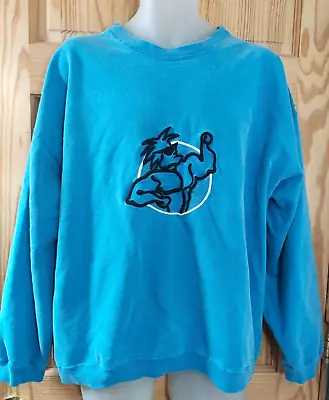 Vintage 90s T Micheal Body Building Gear Sweatshirt Gym/Workout Blue XL • $84.99