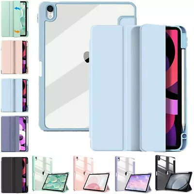IPad CASE COVER Smart IPad 10.2  9th/8th/7th Generation With Pencil Holder Apple • £9.55