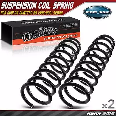 2 Rear Coil Springs For Audi A4 Quattro B5 1996-2001 Sedan W/o Sports Suspension • $39.99