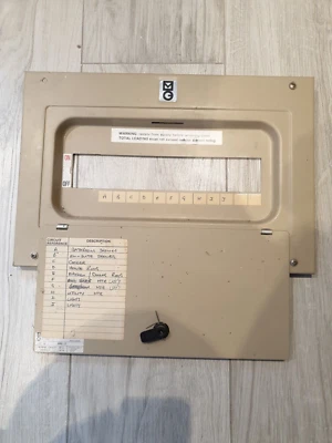 £15 • Buy Merlin Gerin AMG 12 Distribution Board Consumer Unit Fuse Box Cover Lid