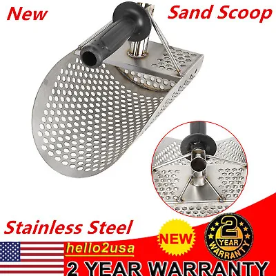 Beach Sand Scoop Metal Detector Stainless Steel Sifting Shovel Treasure Hunting  • $52.25