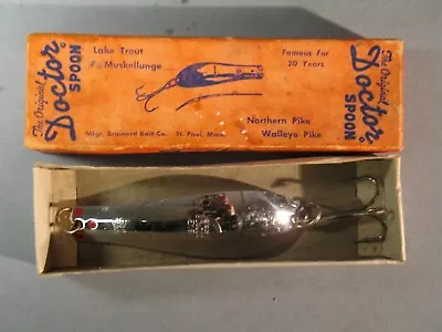 Vintage Brainerd Bait 10000 Lakes Doctor Spoon Fishing  Minnesota MN Lure & Box • $8.95