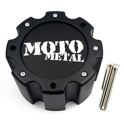 Moto Metal Matte Black Rear Dually 8X200/210 Center Cap For Chevy 3500 Ford F350 • $35