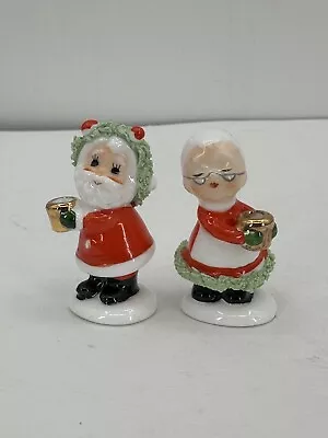 Vintage NAPCOWEAR (2) Christmas Santa/Mrs Claus Bone China Japan EVC • $27.50