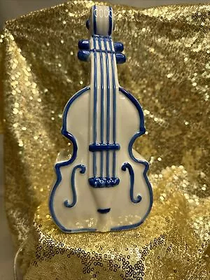 Ceramic Cello Night Light Musical Accent Lamp Warm Glow Large Porcelain • $23.80