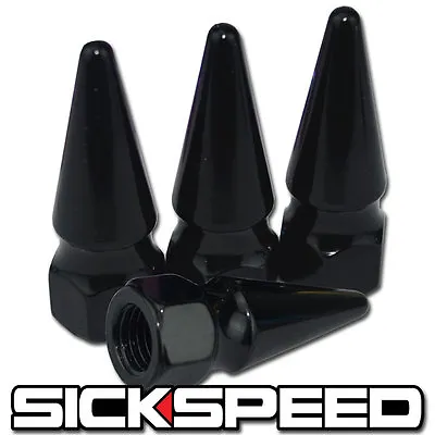 4pc Sickspeed Spiked Bolt For Engine Bay Dress Up Kit 10x1.25 P6 Black • $12.88