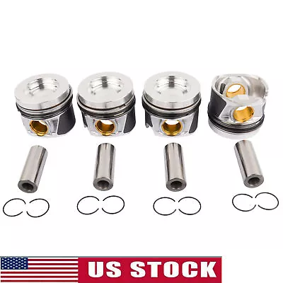 4x Pistons &Rings 81.01mm Fit For VW Golf Jetta Audi A4 A5 A6 2.0TDI 03L107065AD • $250.99