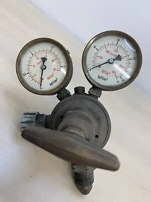 Vintage AGA Welding Gas Regulator & Gauge Acetylene Brass • £49.99