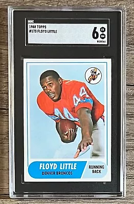 Floyd Little 1968 Topps Vintage Graded Rookie Rc #173 Sgc 6 Ex-nm Broncos • $19.50