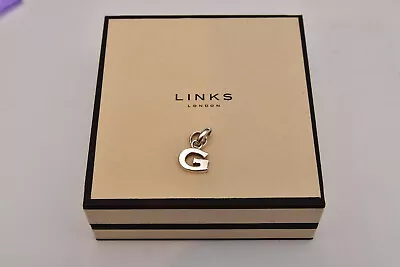 Links Of London Sterling Silver Bracelet Charm Initial G • £14.99