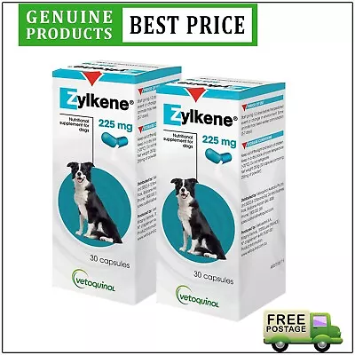 Zylkene Nutritional Supplement For 10 To 30 Kg Dogs 60 Capsules 225 Mg • $126.92