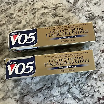 2 Alberto VO5 Conditioning Hairdressing Normal Dry Hair V05 1.5oz Each Gold • $24.99