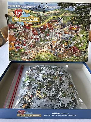 GIBSONS I Love The Farmyard By  Mike Jupp 1000 🧩 Jigsaw Puzzle Mint Con • £6.50