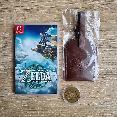 The Legend Of Zelda: Tears Of The Kingdom + Pre-order Coin + Luggage Tag (New) • $75
