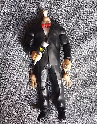 3/4 Complete WWE Mattel Elite Black Suit Body Build A Figure BAF Vince McMahon • $37.95