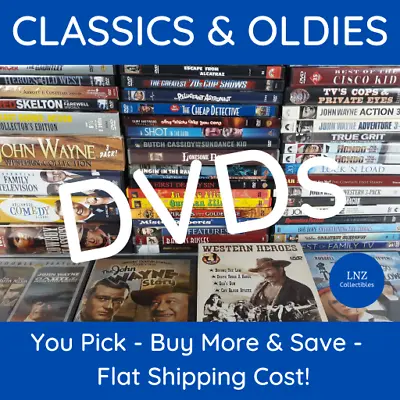 Classics & Oldies DVDs - Western Comedy Family Movies 40s-70s *You Pick* *Read* • $3.99