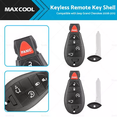 2x Keyless Remote Key Fob Shell Suitable For Jeep Grand Cherokee 2008-2012 • $19.59