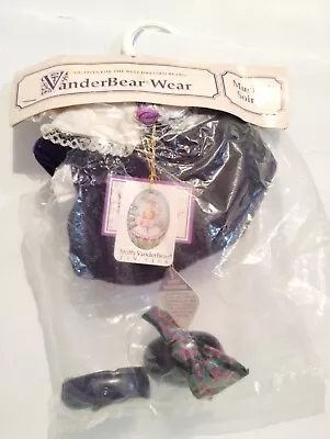 Vanderbear Wear ~Musical Soiree' ~NEW~ Retired ~Purple Dress Outfit • $14.99