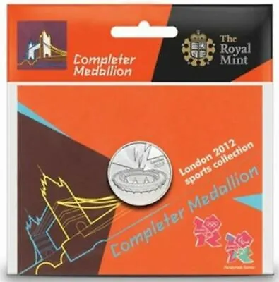 London 2012 Olympic 50p COMPLETER MEDALLION Coin Brand New Sealed Perfect • £120