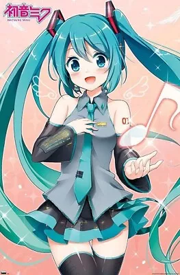 HATSUNE MIKU - MUSIC NOTE POSTER - 22x34 - 20008 • $8.58