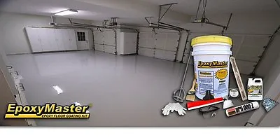 EpoxyMaster EMX001 Do-It-Yourself Epoxy Floor Paint Coating Kit Light Gray  • $384.95