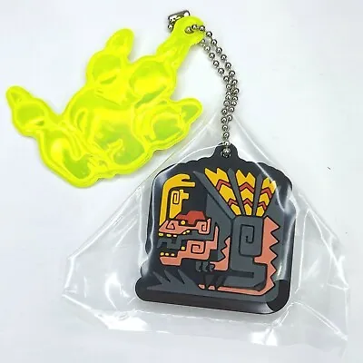 Monster Hunter 1.5  Anjanath Logo & Reflector Footprint Rubber Charm Keychain • $20