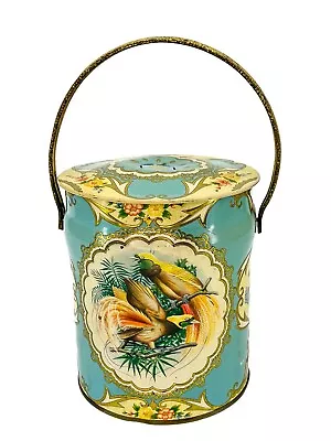 Vtg Murray Allen Tropical Collectible Tin 60s Candy Tin Birds Of Paradise • $20