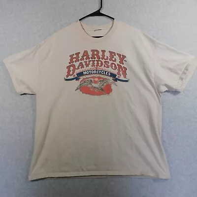 Harley Davidson Shirt Adult Extra Large Beige Biker Motorcycle Tennessee Logo • $18.87