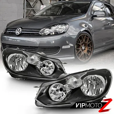 PAIR Replacement Headlight [Factory Style Direct Fit] 10-14 VW Golf/Jetta Wagon • $196.99