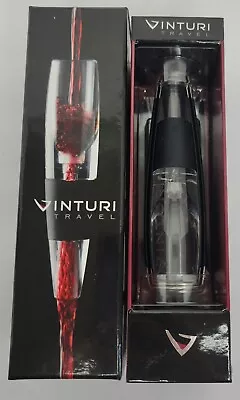 Vinturi Red Wine Aerator-No Drip Stand-Sediment Filter-Travel Pouch • $15