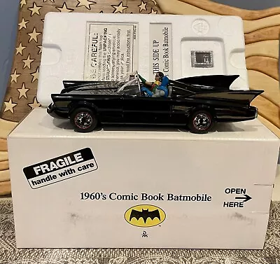 Vintage 1960's  BATMAN & ROBIN  Batmobile Comic Book Diecast DANBURY MINT • $70